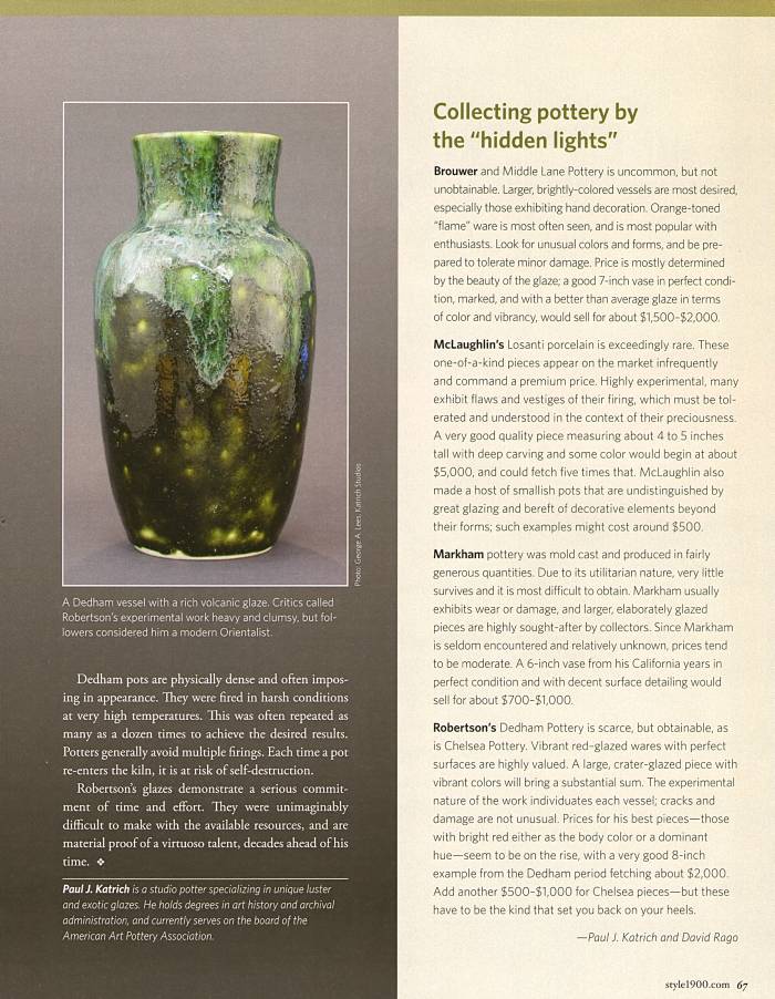 Style:1900 article, Hidden Lights, Spring, 2011, page 67