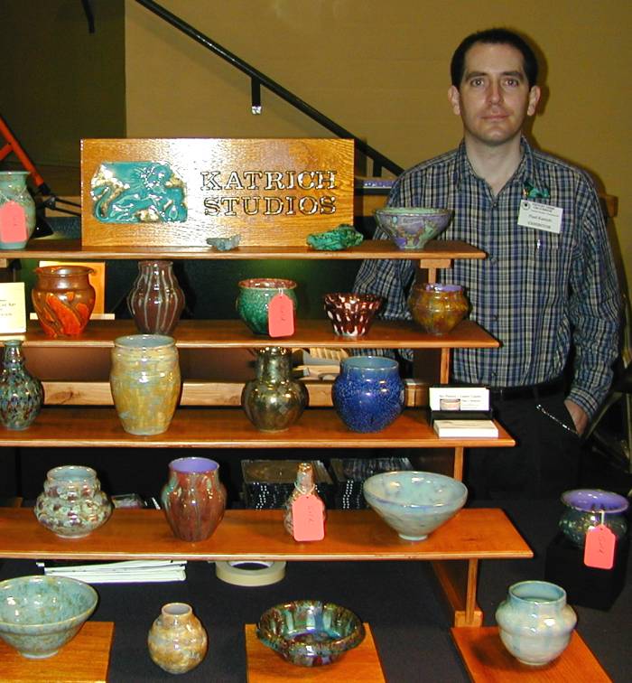 [Paul J. Katrich at Pottery Show California in 2001]