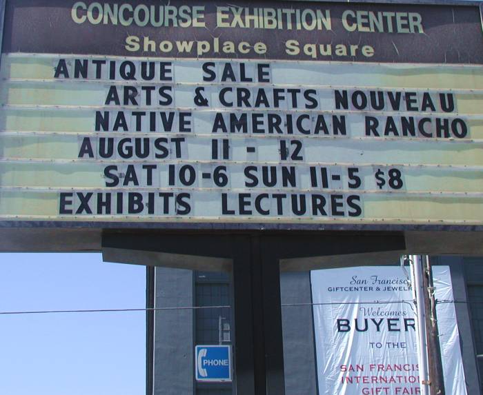 [Arts & Crafts - San Franciso marquee for 2001]