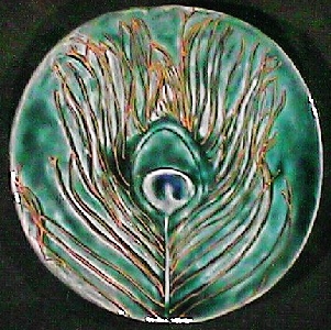 [Peacock Feather sculpture by Paul J. Katrich]