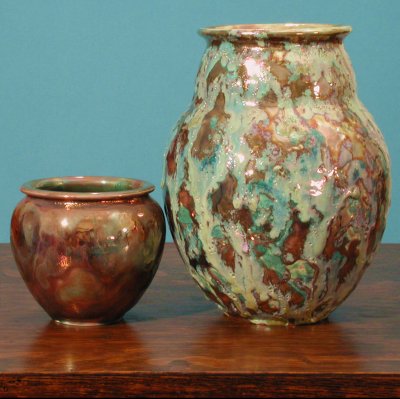 [Iridescent Pottery by Paul J. Katrich (0332 and 0326)]