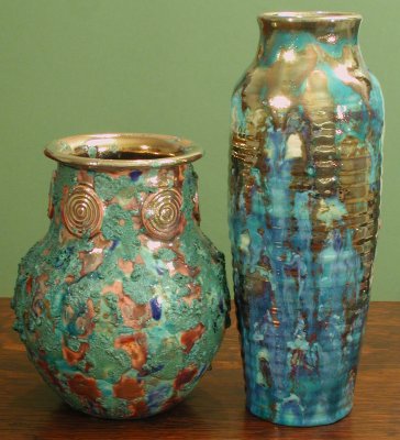 [Iridescent Pottery by Paul J. Katrich (0371 & 0370)]