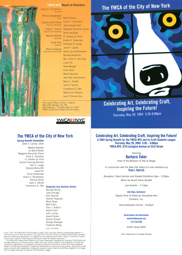 [YWCA Invitation for Spring Benefit 2004]