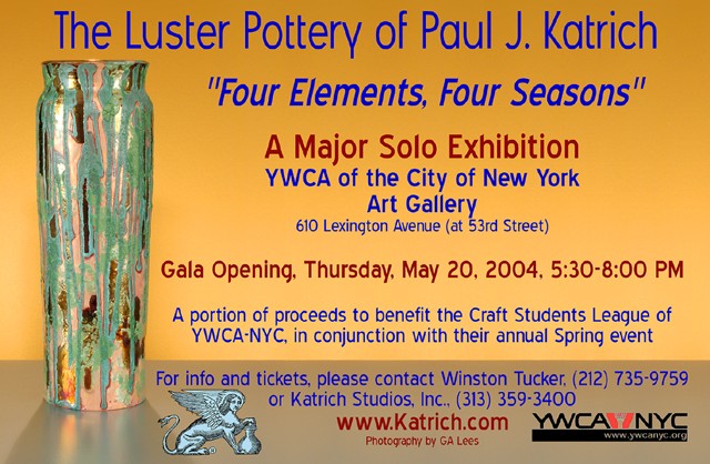 Ad for Solo Show in NYC; Gala Opening on May 20, 2004